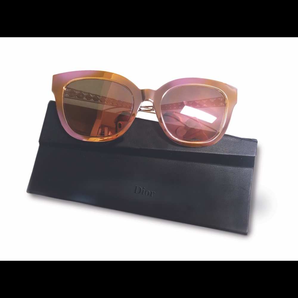 Christian Dior Rose Gold Sunglasses